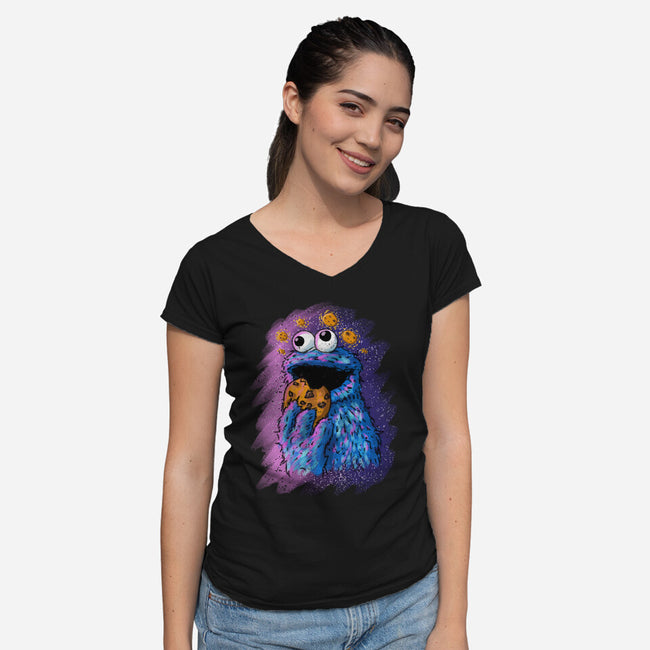 Cookie Fantasy-Womens-V-Neck-Tee-nickzzarto