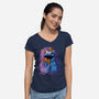 Cookie Fantasy-Womens-V-Neck-Tee-nickzzarto