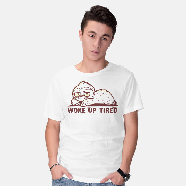Woke Up Tired Sloth-Mens-Basic-Tee-TechraNova