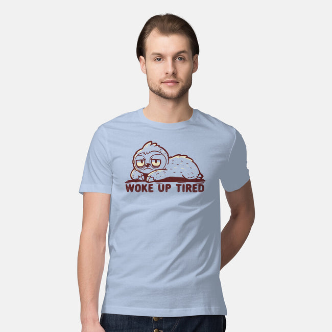 Woke Up Tired Sloth-Mens-Premium-Tee-TechraNova
