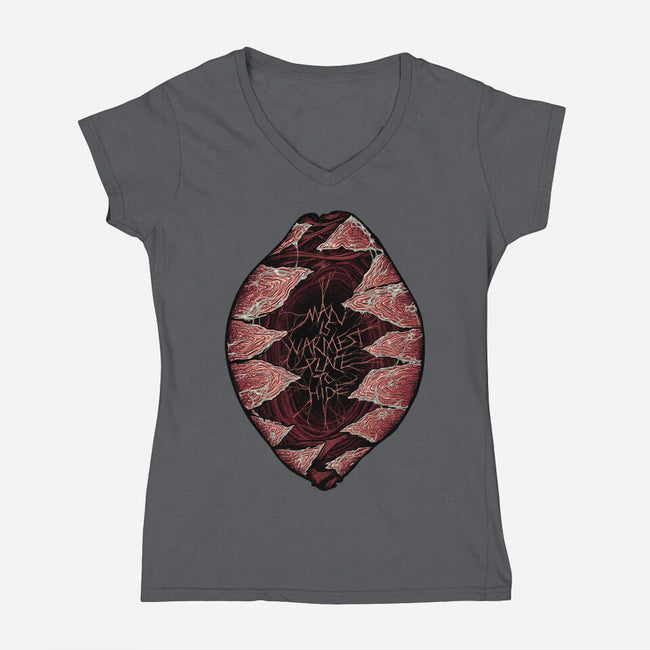 Warmest Place-Womens-V-Neck-Tee-Tronyx79