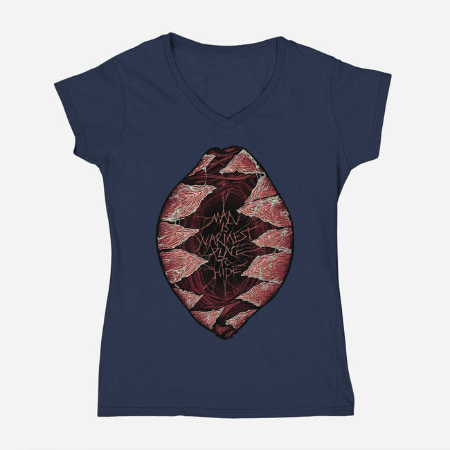 Warmest Place-Womens-V-Neck-Tee-Tronyx79
