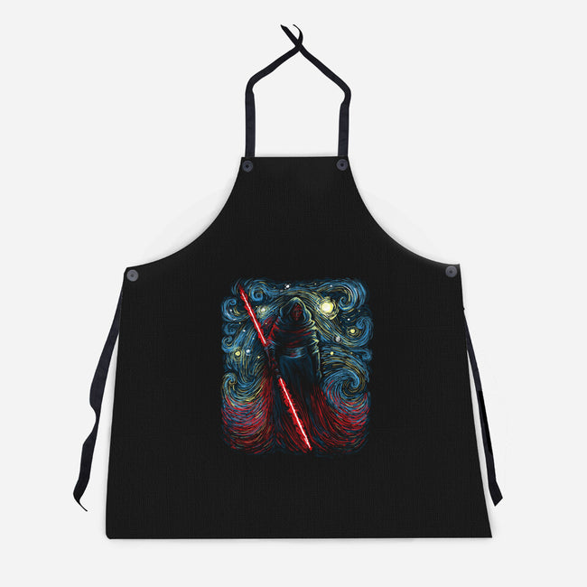 Starry Shadow Lord-Unisex-Kitchen-Apron-zascanauta