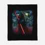 Starry Shadow Lord-None-Fleece-Blanket-zascanauta