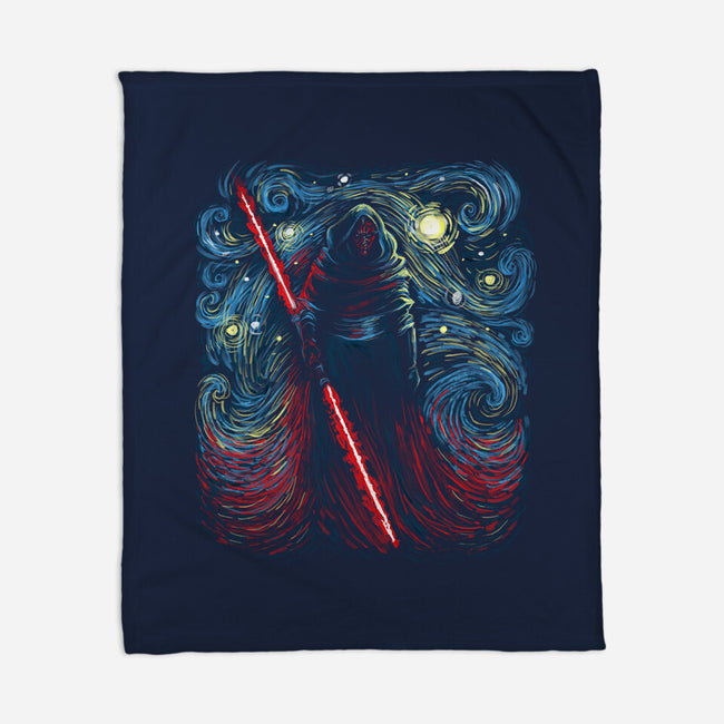 Starry Shadow Lord-None-Fleece-Blanket-zascanauta