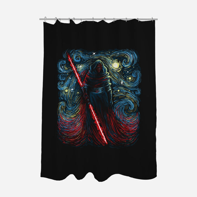 Starry Shadow Lord-None-Polyester-Shower Curtain-zascanauta