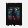 Starry Shadow Lord-None-Polyester-Shower Curtain-zascanauta