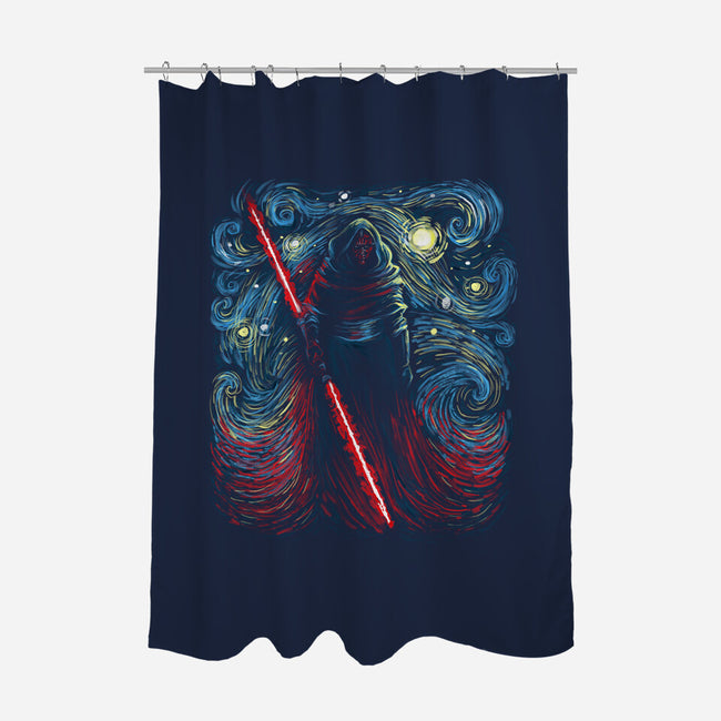 Starry Shadow Lord-None-Polyester-Shower Curtain-zascanauta