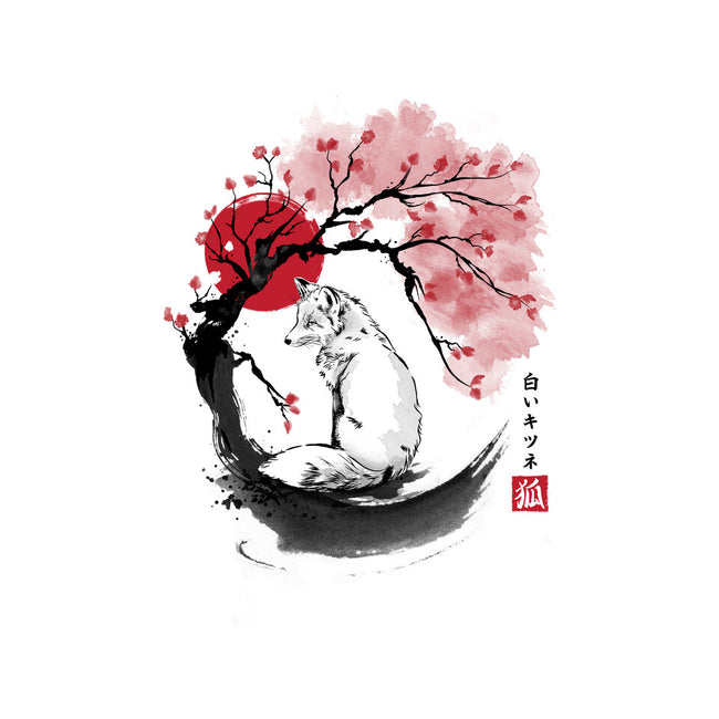 White Kitsune Sumi-e-None-Basic Tote-Bag-DrMonekers