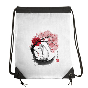 White Kitsune Sumi-e