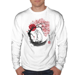 White Kitsune Sumi-e