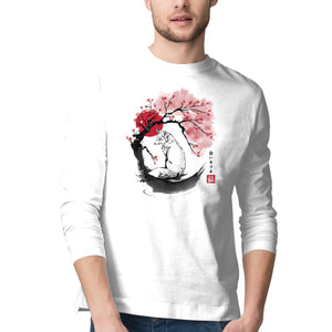 White Kitsune Sumi-e