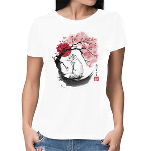 White Kitsune Sumi-e