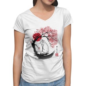 White Kitsune Sumi-e