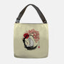 White Kitsune Sumi-e-None-Adjustable Tote-Bag-DrMonekers