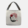 White Kitsune Sumi-e-None-Adjustable Tote-Bag-DrMonekers