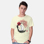 White Kitsune Sumi-e-Mens-Basic-Tee-DrMonekers