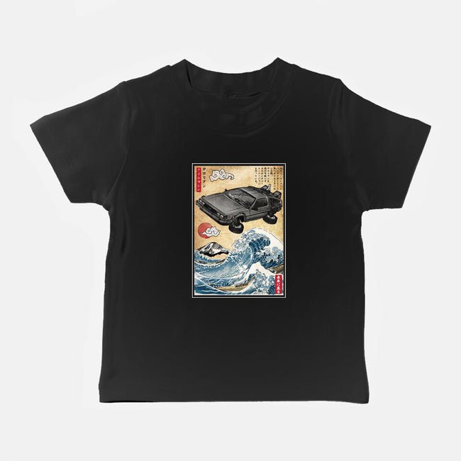 Time Machine Woodblock-Baby-Basic-Tee-DrMonekers