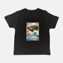 Time Machine Woodblock-Baby-Basic-Tee-DrMonekers