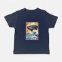 Time Machine Woodblock-Baby-Basic-Tee-DrMonekers