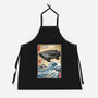 Time Machine Woodblock-Unisex-Kitchen-Apron-DrMonekers