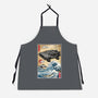 Time Machine Woodblock-Unisex-Kitchen-Apron-DrMonekers