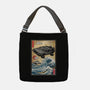 Time Machine Woodblock-None-Adjustable Tote-Bag-DrMonekers