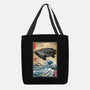 Time Machine Woodblock-None-Basic Tote-Bag-DrMonekers