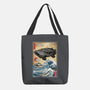 Time Machine Woodblock-None-Basic Tote-Bag-DrMonekers