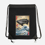 Time Machine Woodblock-None-Drawstring-Bag-DrMonekers