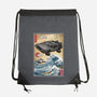 Time Machine Woodblock-None-Drawstring-Bag-DrMonekers