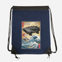 Time Machine Woodblock-None-Drawstring-Bag-DrMonekers