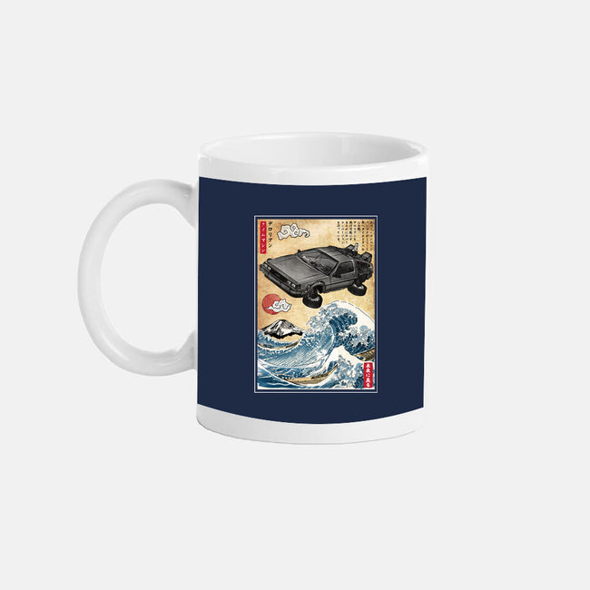 Time Machine Woodblock-None-Mug-Drinkware-DrMonekers