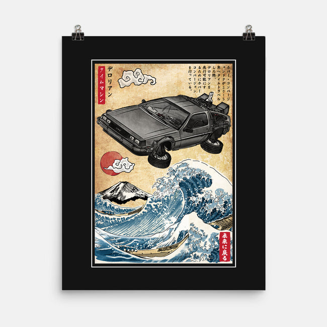 Time Machine Woodblock-None-Matte-Poster-DrMonekers