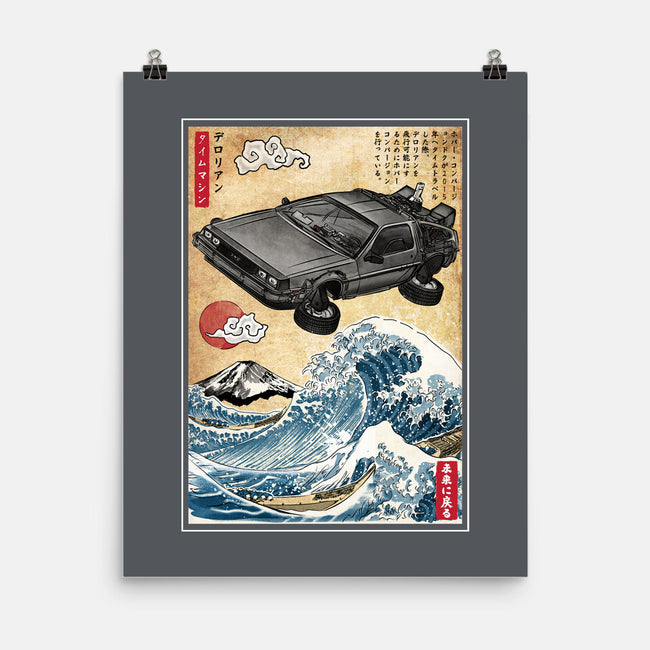 Time Machine Woodblock-None-Matte-Poster-DrMonekers