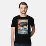 Time Machine Woodblock-Mens-Premium-Tee-DrMonekers