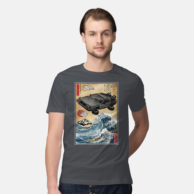 Time Machine Woodblock-Mens-Premium-Tee-DrMonekers