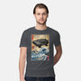 Time Machine Woodblock-Mens-Premium-Tee-DrMonekers