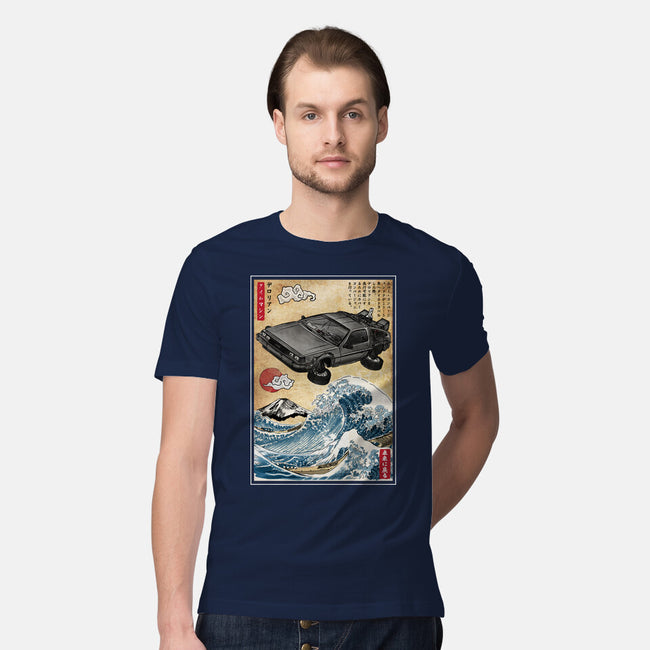 Time Machine Woodblock-Mens-Premium-Tee-DrMonekers
