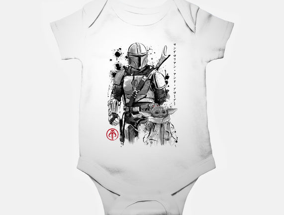 The Bounty Hunter And The Child Sumi-e