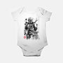 The Bounty Hunter And The Child Sumi-e-Baby-Basic-Onesie-DrMonekers