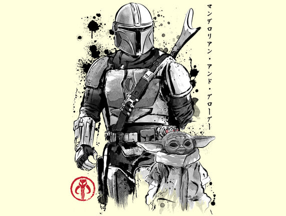 The Bounty Hunter And The Child Sumi-e