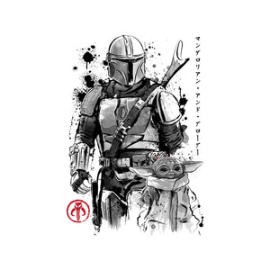 The Bounty Hunter And The Child Sumi-e
