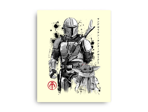 The Bounty Hunter And The Child Sumi-e