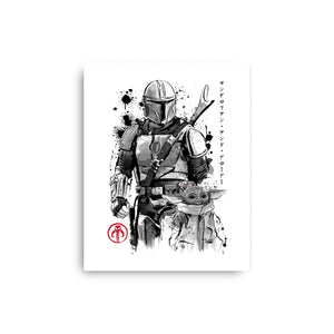 The Bounty Hunter And The Child Sumi-e