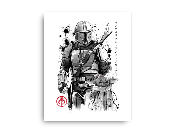 The Bounty Hunter And The Child Sumi-e