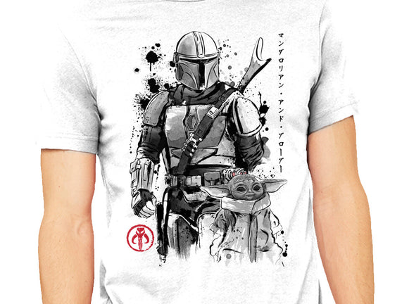 The Bounty Hunter And The Child Sumi-e