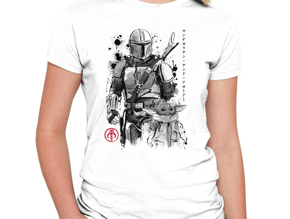The Bounty Hunter And The Child Sumi-e
