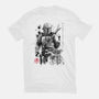 The Bounty Hunter And The Child Sumi-e-Mens-Premium-Tee-DrMonekers