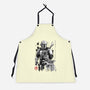 The Bounty Hunter And The Child Sumi-e-Unisex-Kitchen-Apron-DrMonekers